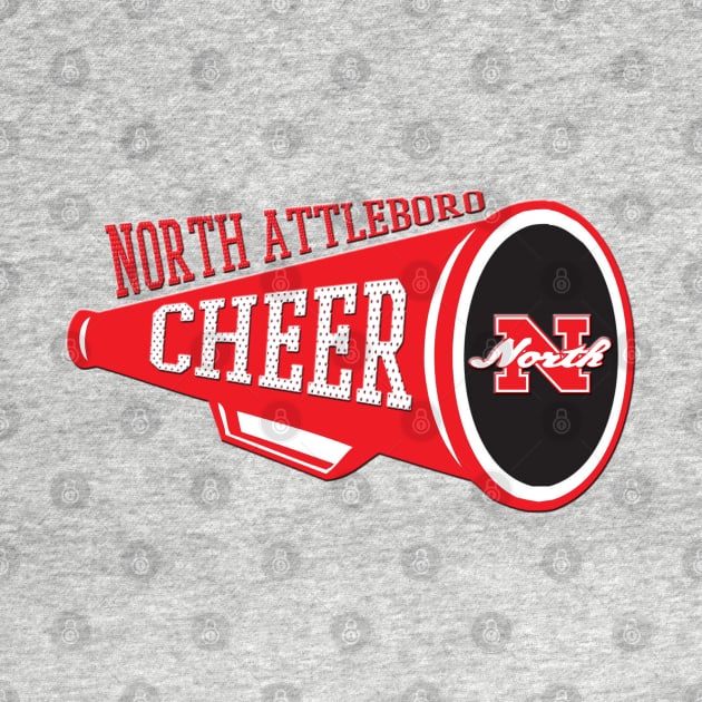 North Attleboro Cheer megaphone by ArmChairQBGraphics